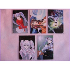 NADESICO Set 5 lamicard Original Japan Gadget Anime manga 90s Laminated 